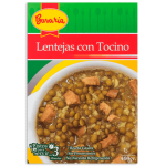 Lentejas con Tocino Listas 400 Gr.