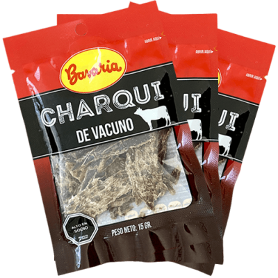 Charqui de Vacuno 15 Gr. (Caja 40u.)