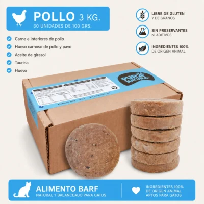 Crudo de Pollo – BARF Gatos