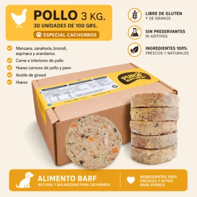 Especial Cachorros - Crudo de Pollo