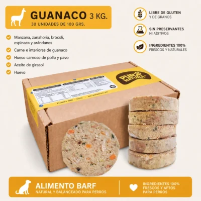 Crudo de Guanaco - BARF Perros