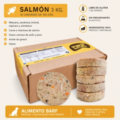 Crudo de Salmón - BARF Perros