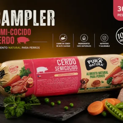 x1 Unidad SAMPLER Semi-Cocido de Cerdo – Perros