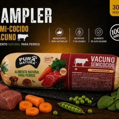 x1 Unidad SAMPLER Semi-Cocido de Vacuno – Perros